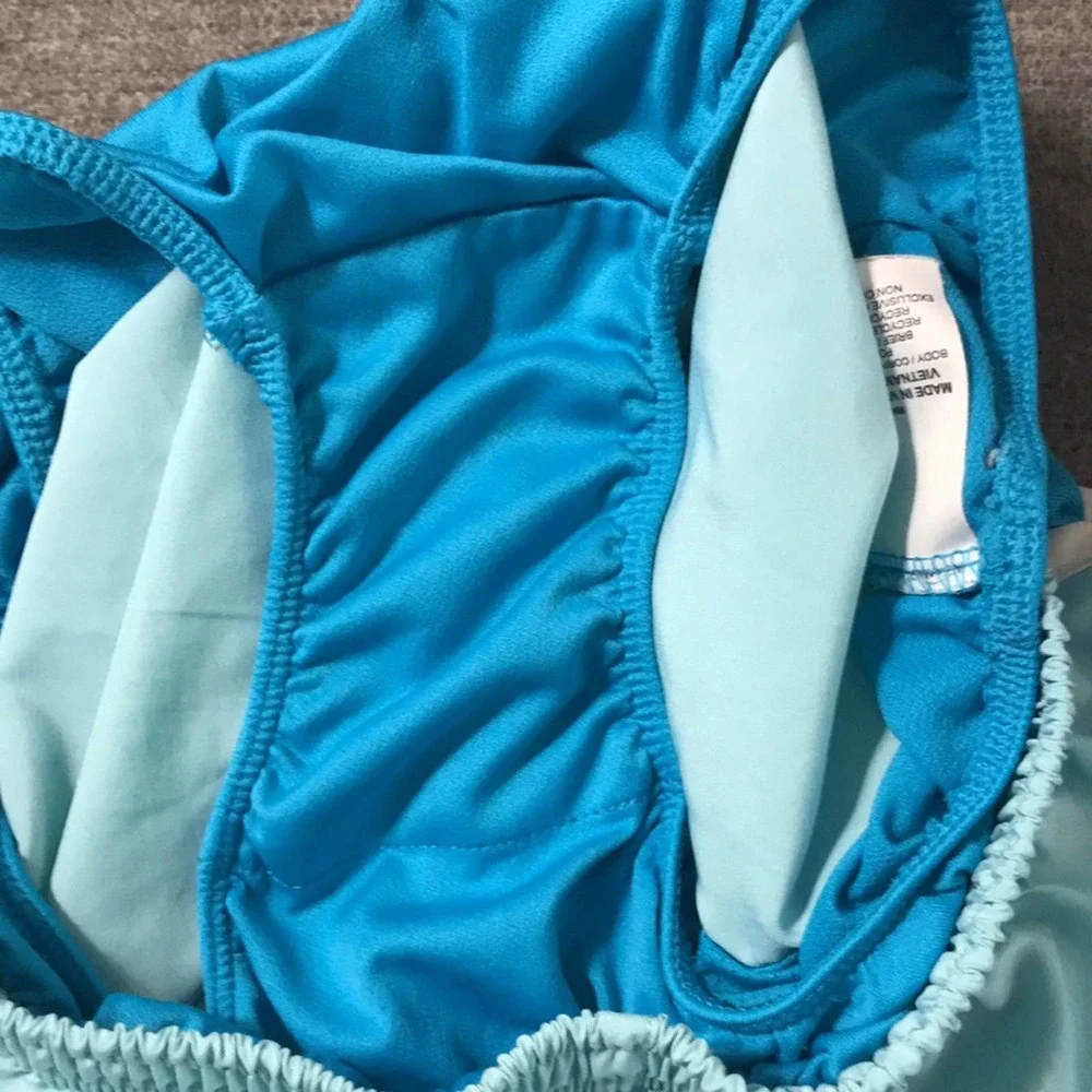 Nike 2 pair of Shorts, Dri-fit, teal, small and light blue, Xsmall - Picture 10 of 12